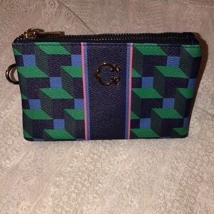 C. Wonder Small Double Zip Two Pocket Wallet